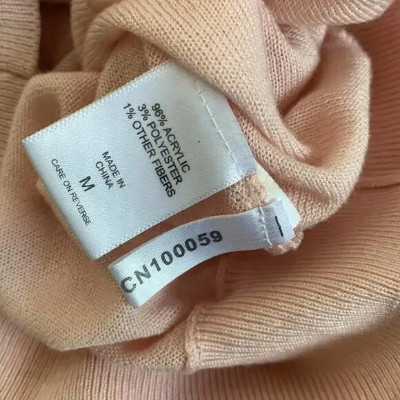 NY&Co Light Pink Ribbed Waist Mid Sleeve Sweater - Picture 9 of 9